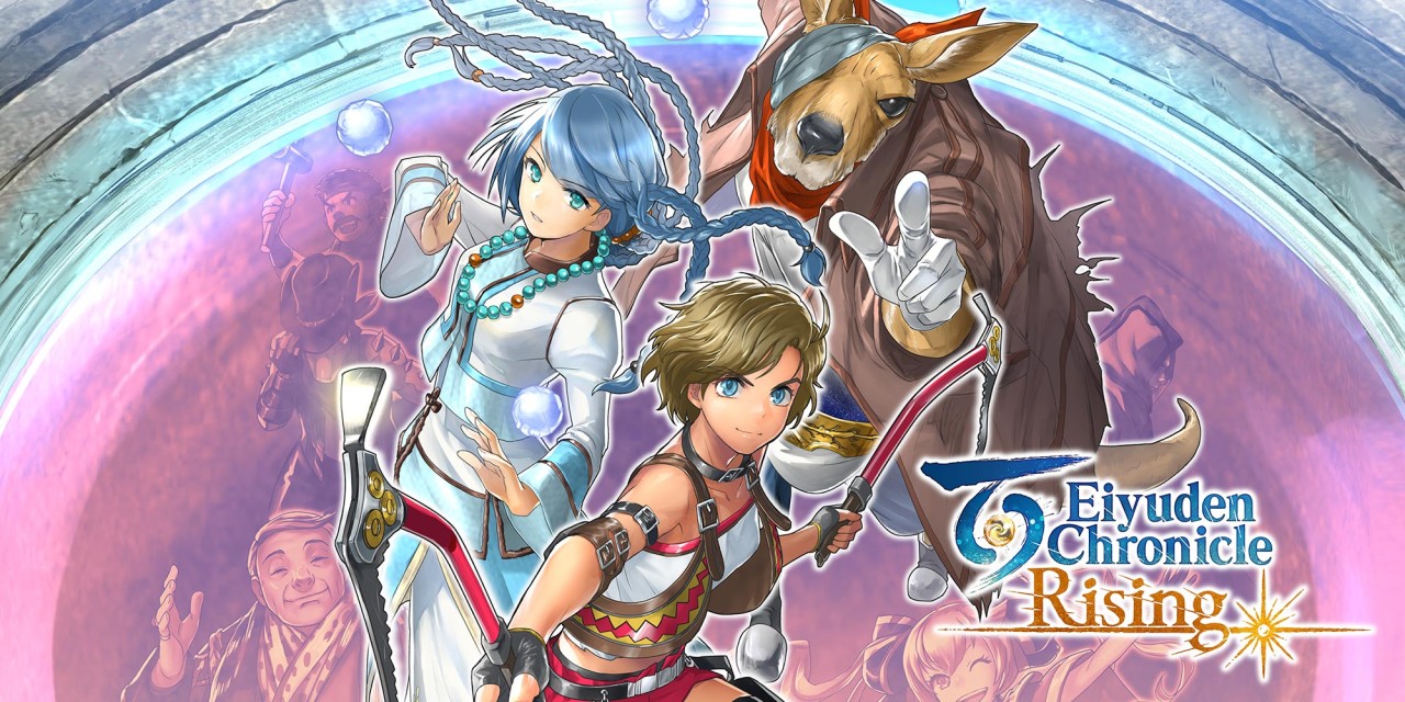Eiyuden Chronicle: Rising title screen for Nintendo Switch