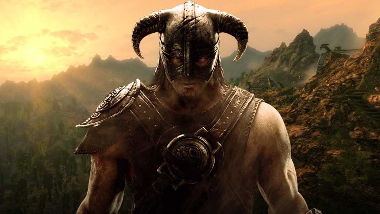 Elder Scrolls V: Skyrim title screen for Nintendo Switch