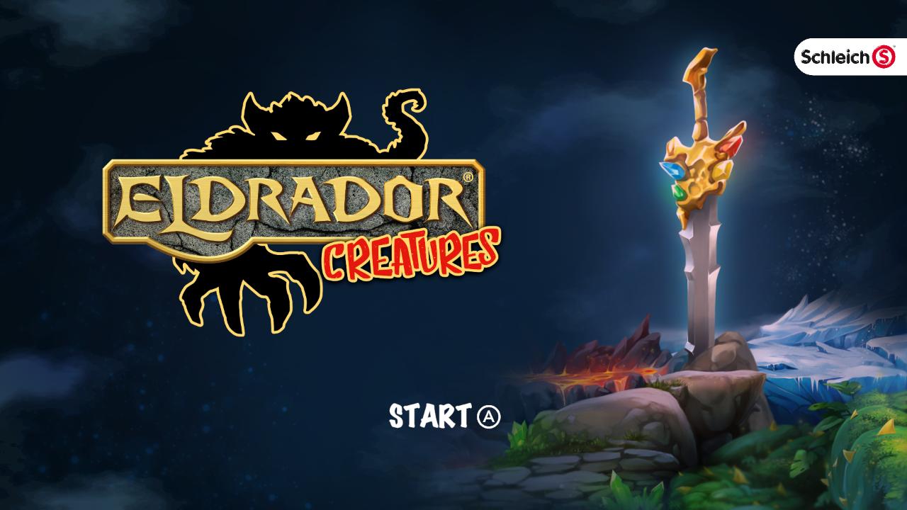 Eldrador Creatures title screen for Nintendo Switch