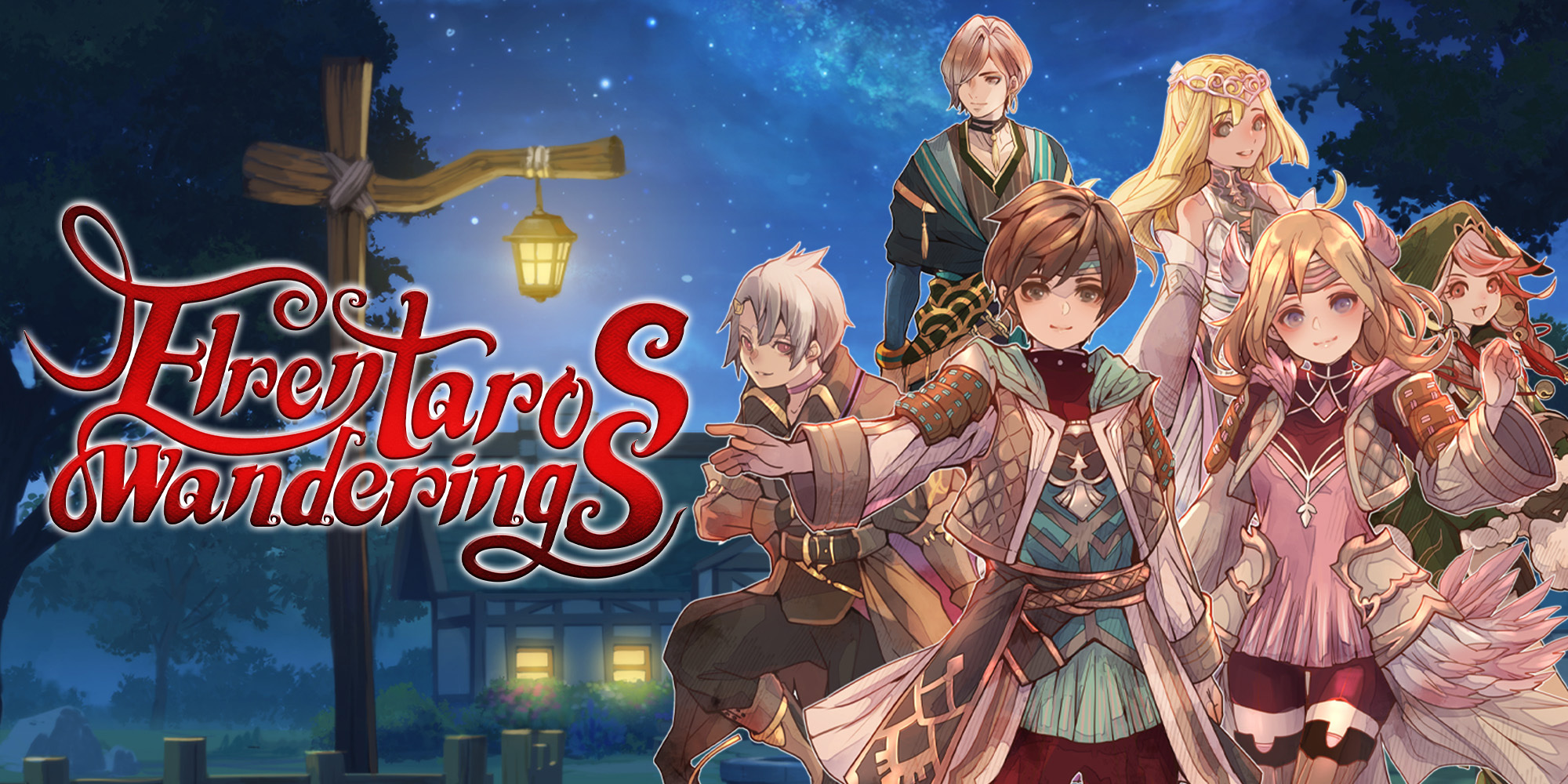 Elrentaros Wanderings title screen for Nintendo Switch