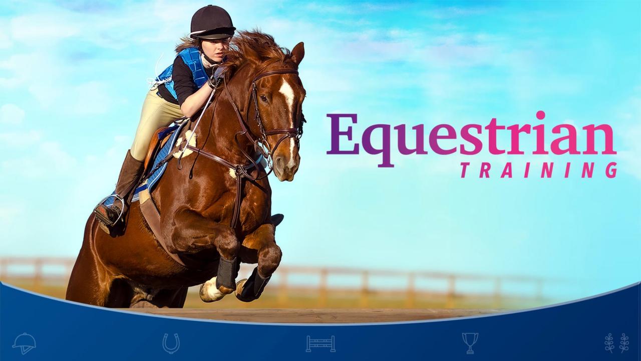 Equestrian Training title screen for Nintendo Switch