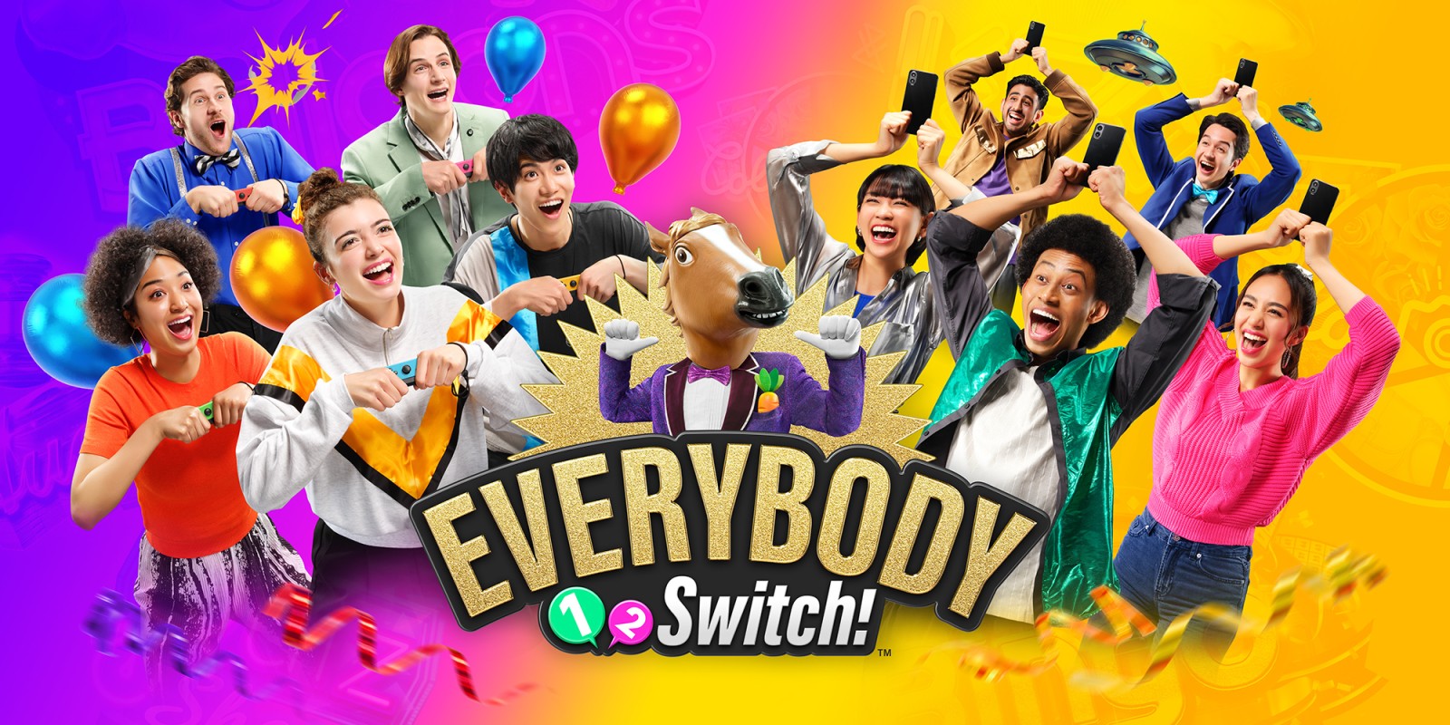 Everybody 1-2 Switch title screen for Nintendo Switch