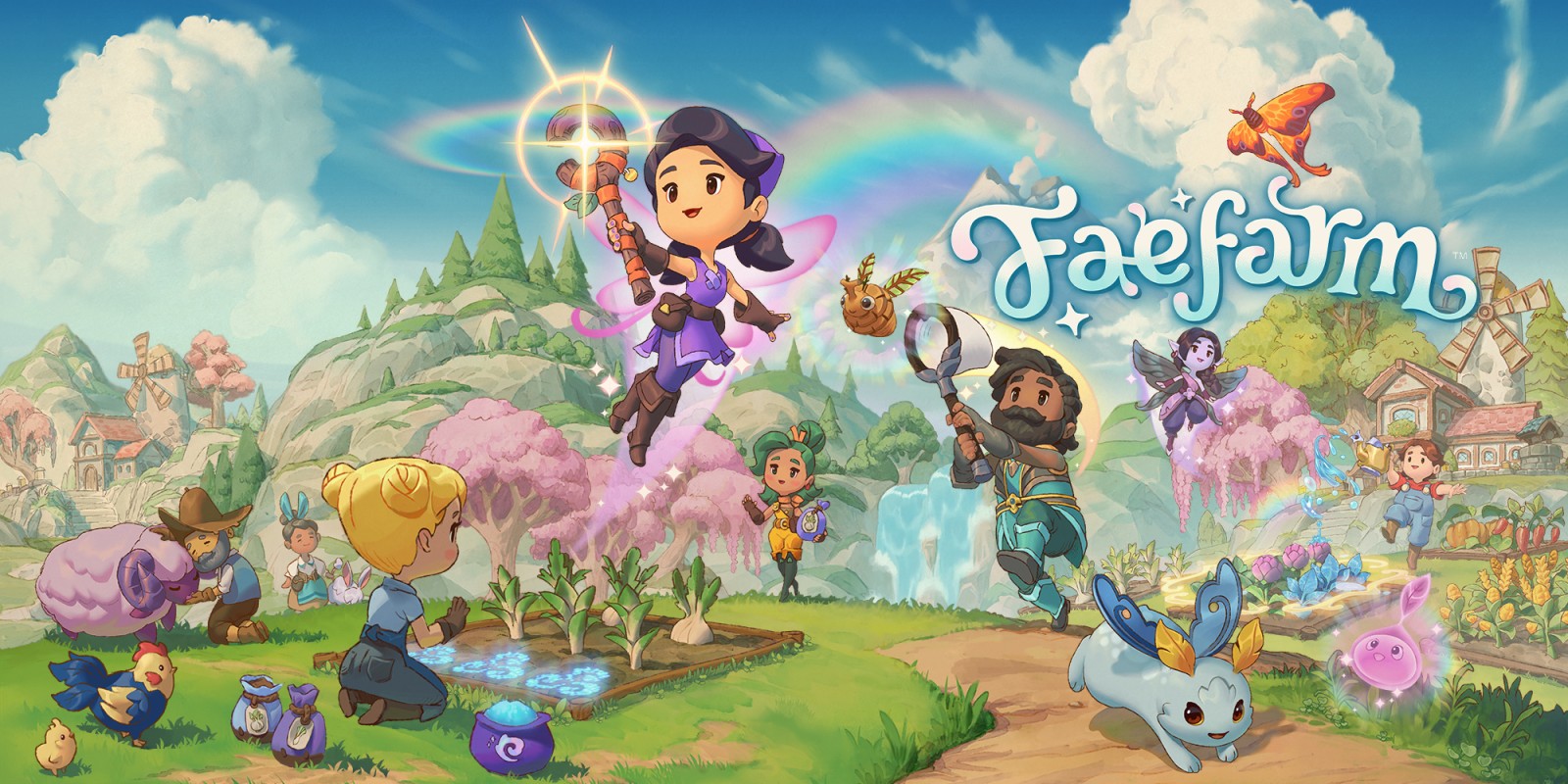 Fae Farm title screen for Nintendo Switch