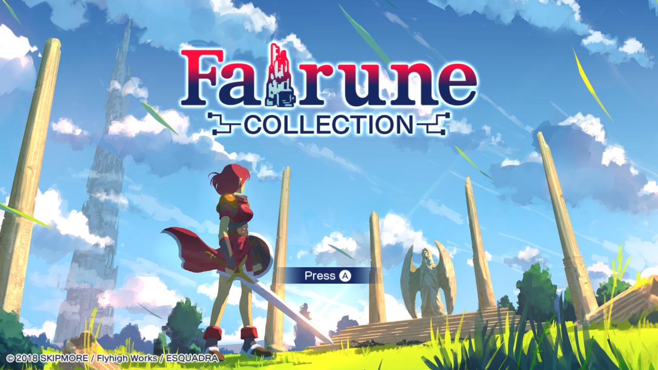 Fairune Collection title screen for Nintendo Switch
