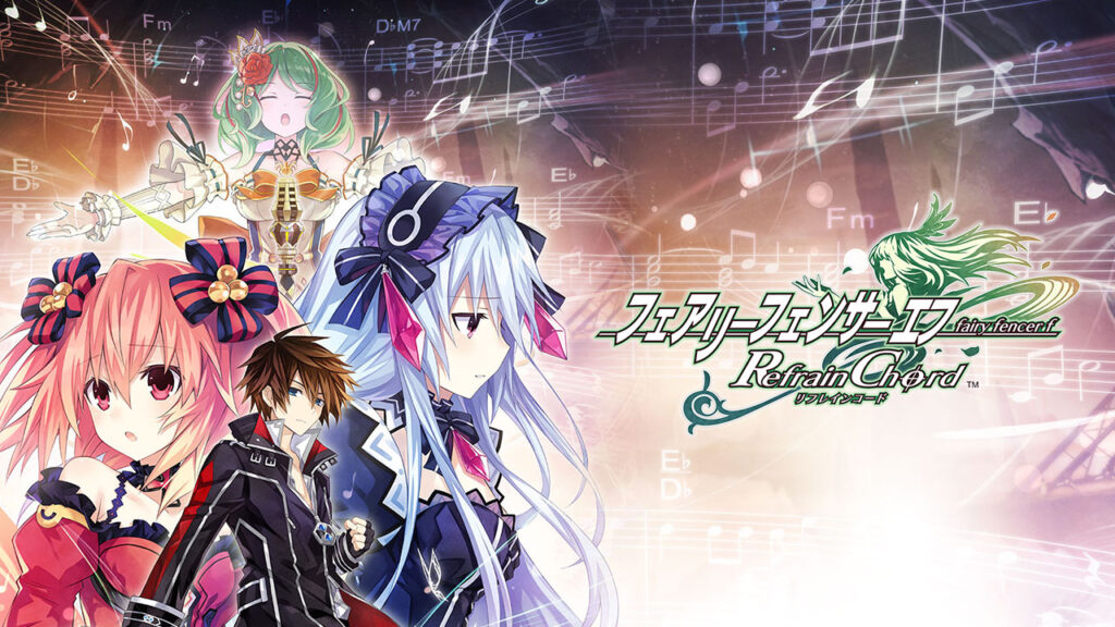 Fairy Fencer F: Refrain Chord title screen for Nintendo Switch