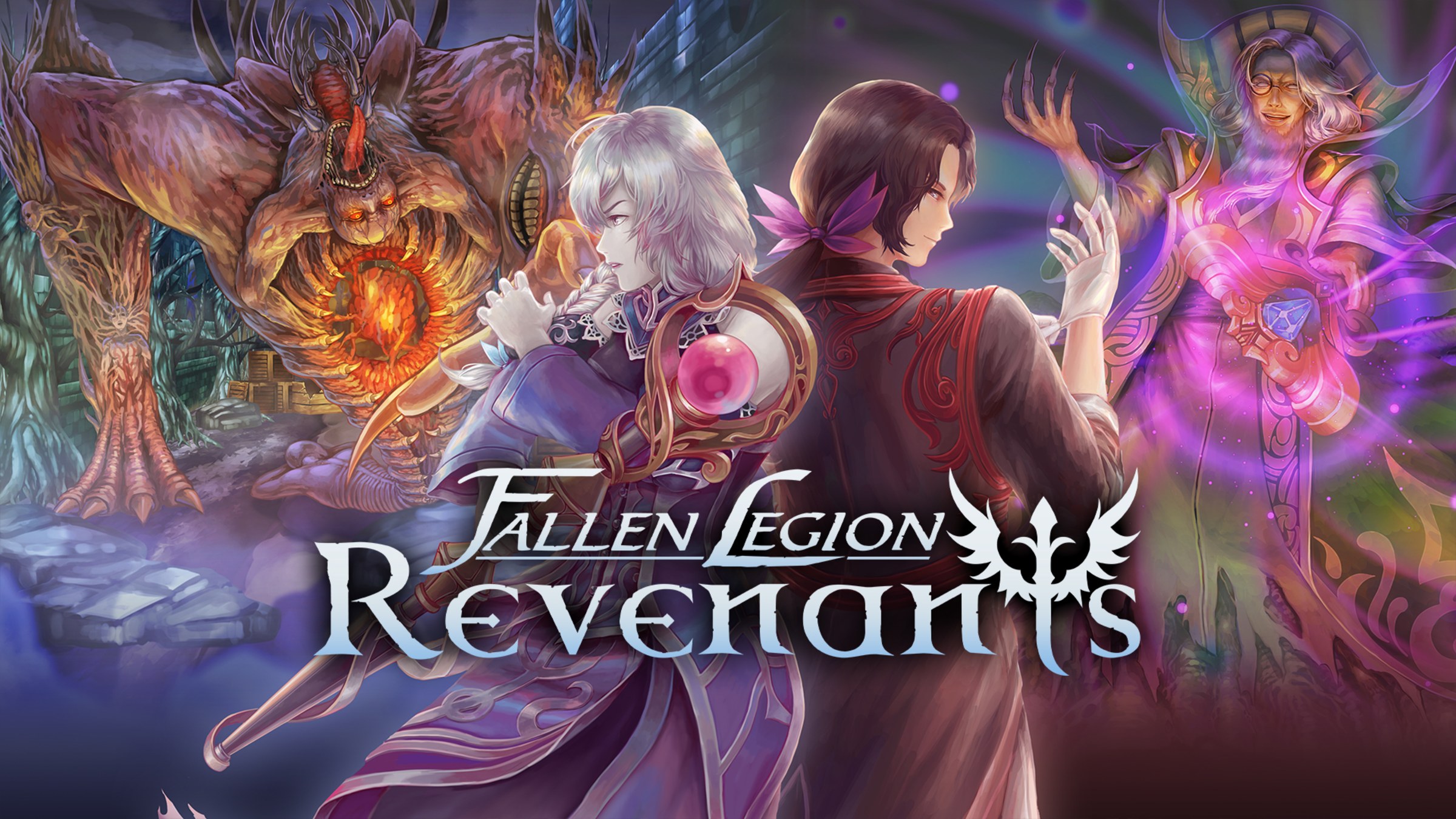 Fallen Legion Revenants title screen for Nintendo Switch