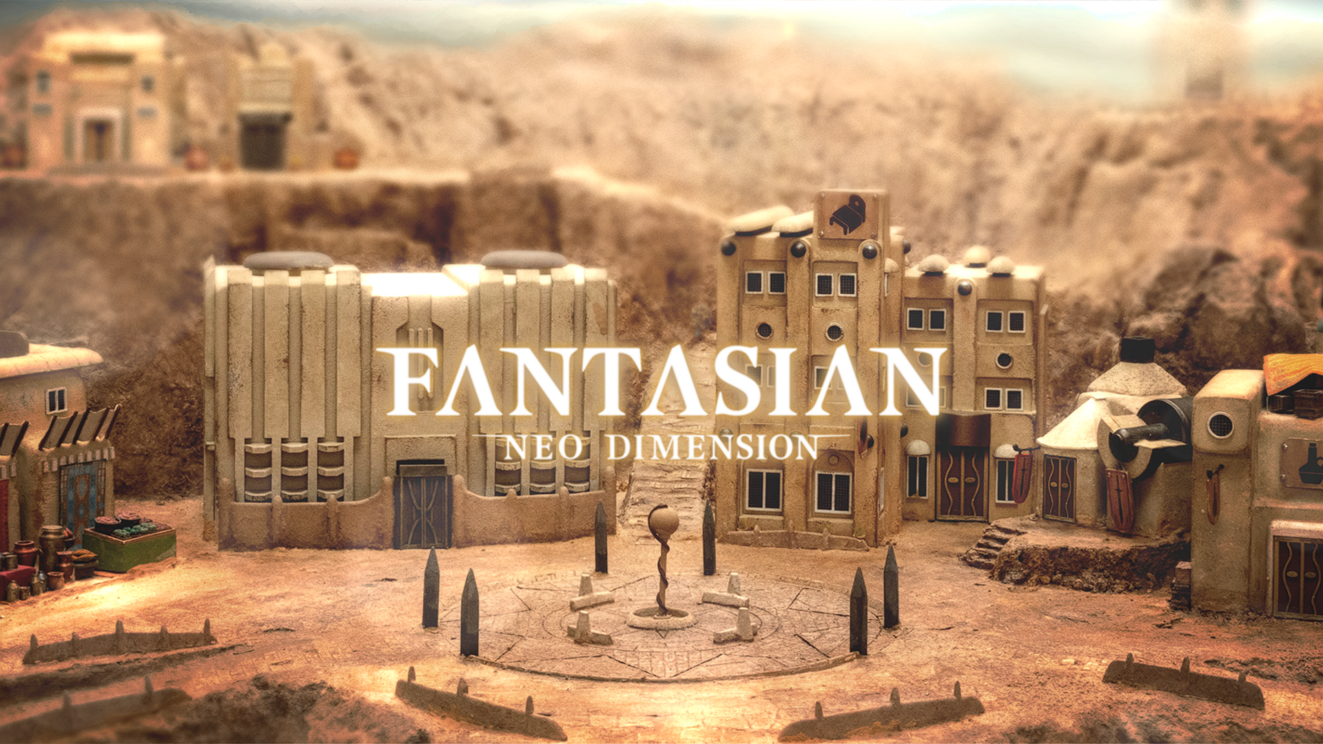 Fantasian Neo Dimension title screen for Nintendo Switch