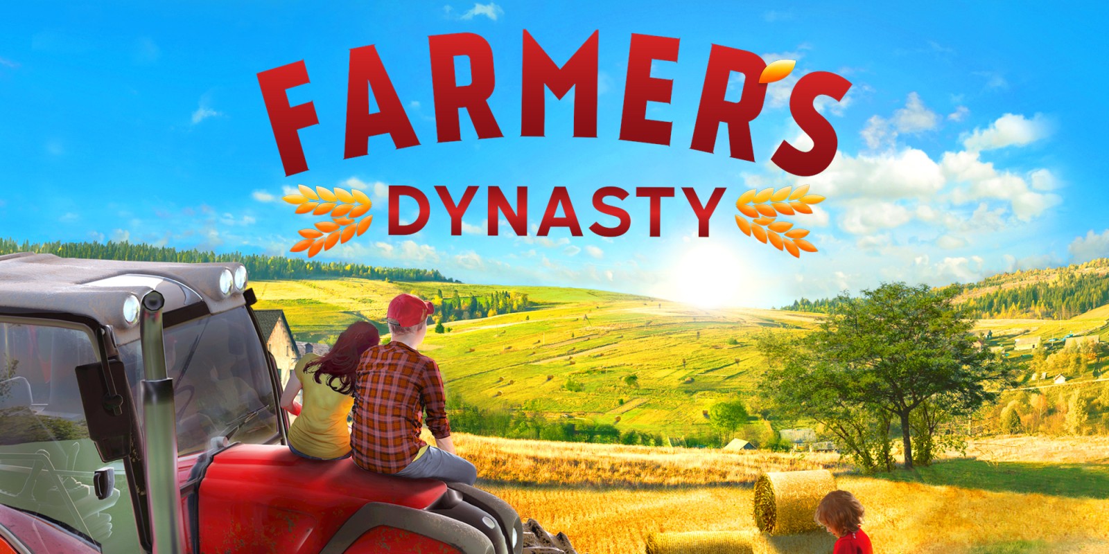 Farmer's Dynasty title screen for Nintendo Switch