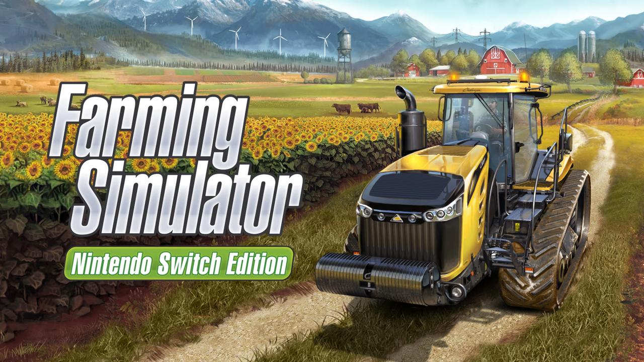 Farming Simulator title screen for Nintendo Switch