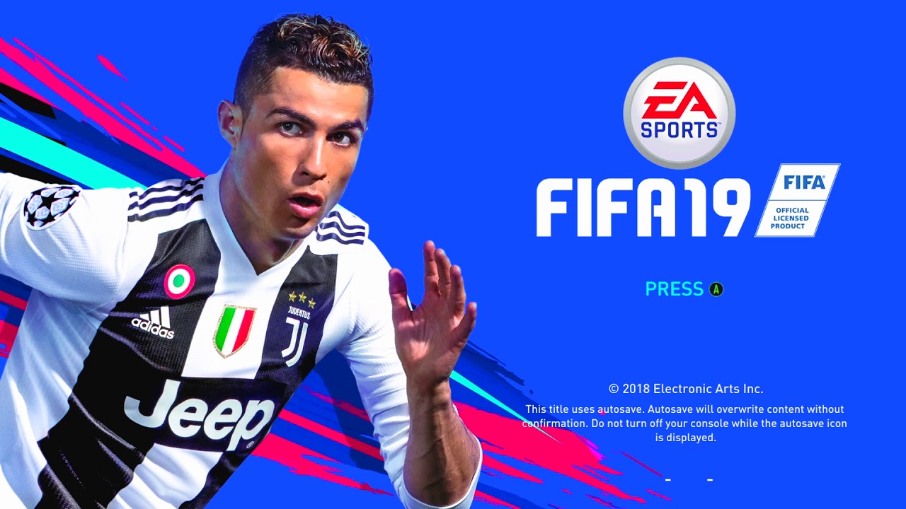 FIFA 19 title screen for Nintendo Switch
