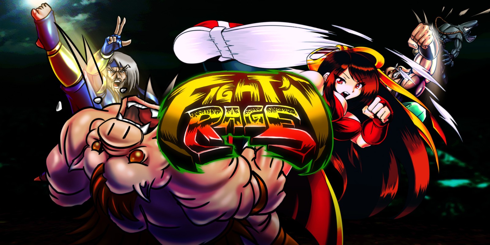 Fight'N Rage title screen for Nintendo Switch