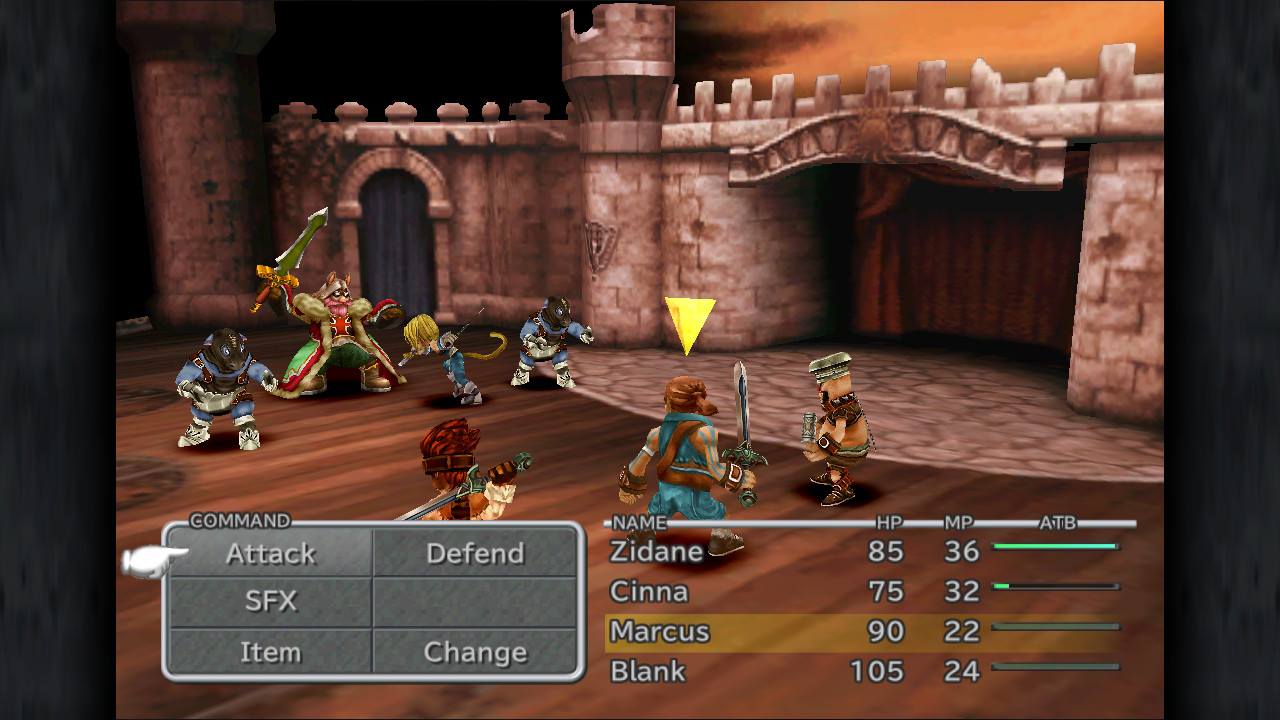 Final Fantasy IX title screen for Nintendo Switch