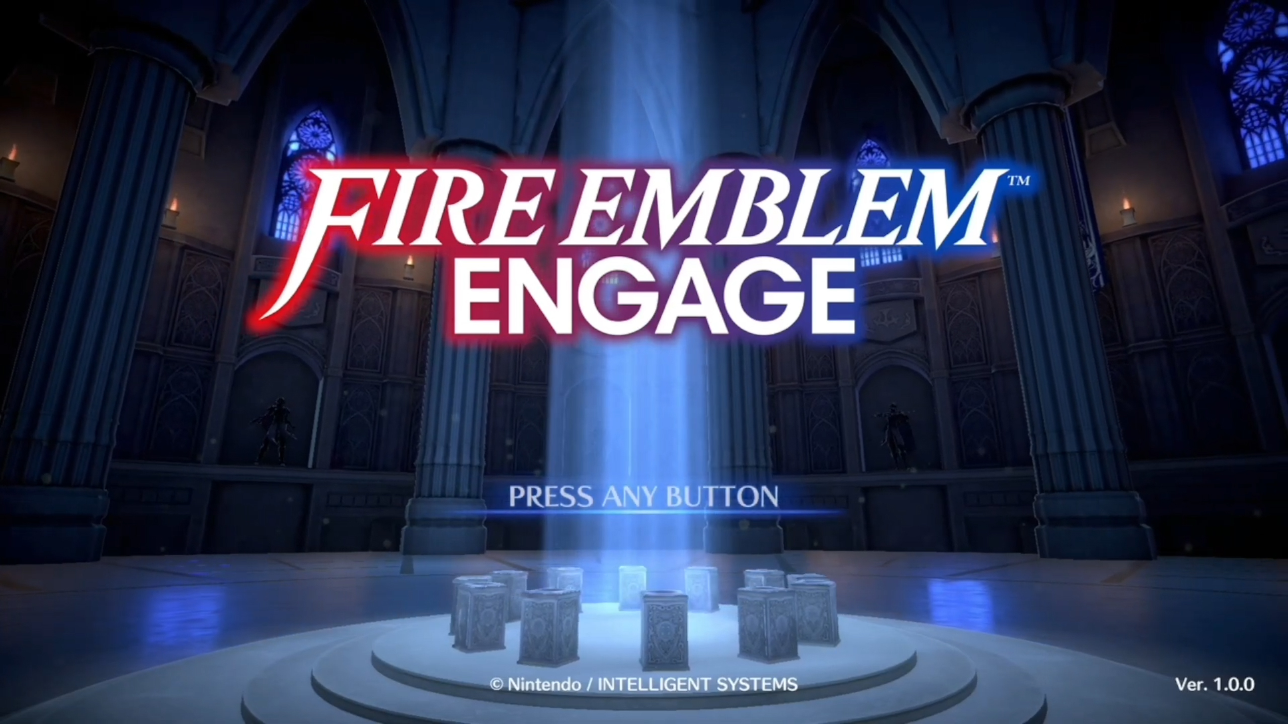 Fire Emblem Engage title screen for Nintendo Switch