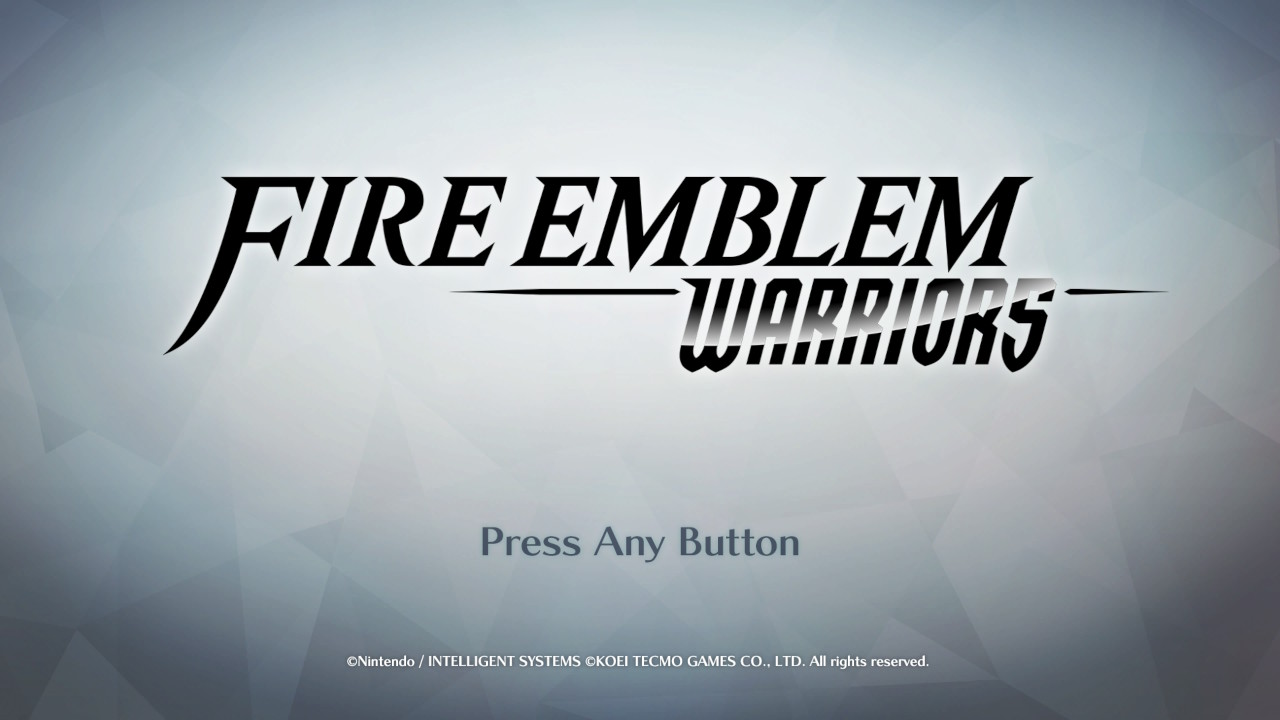 Fire Emblem Musou title screen for Nintendo Switch