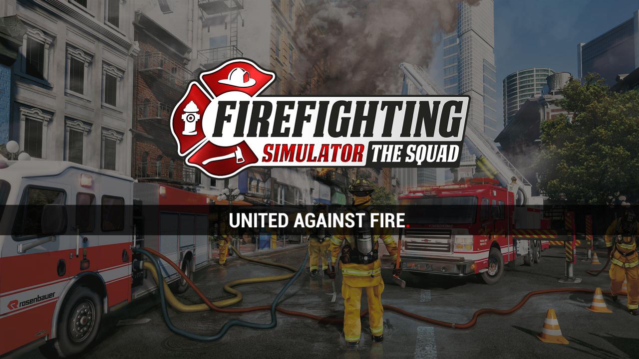 Firefighting Simulator The Squad title screen for Nintendo Switch
