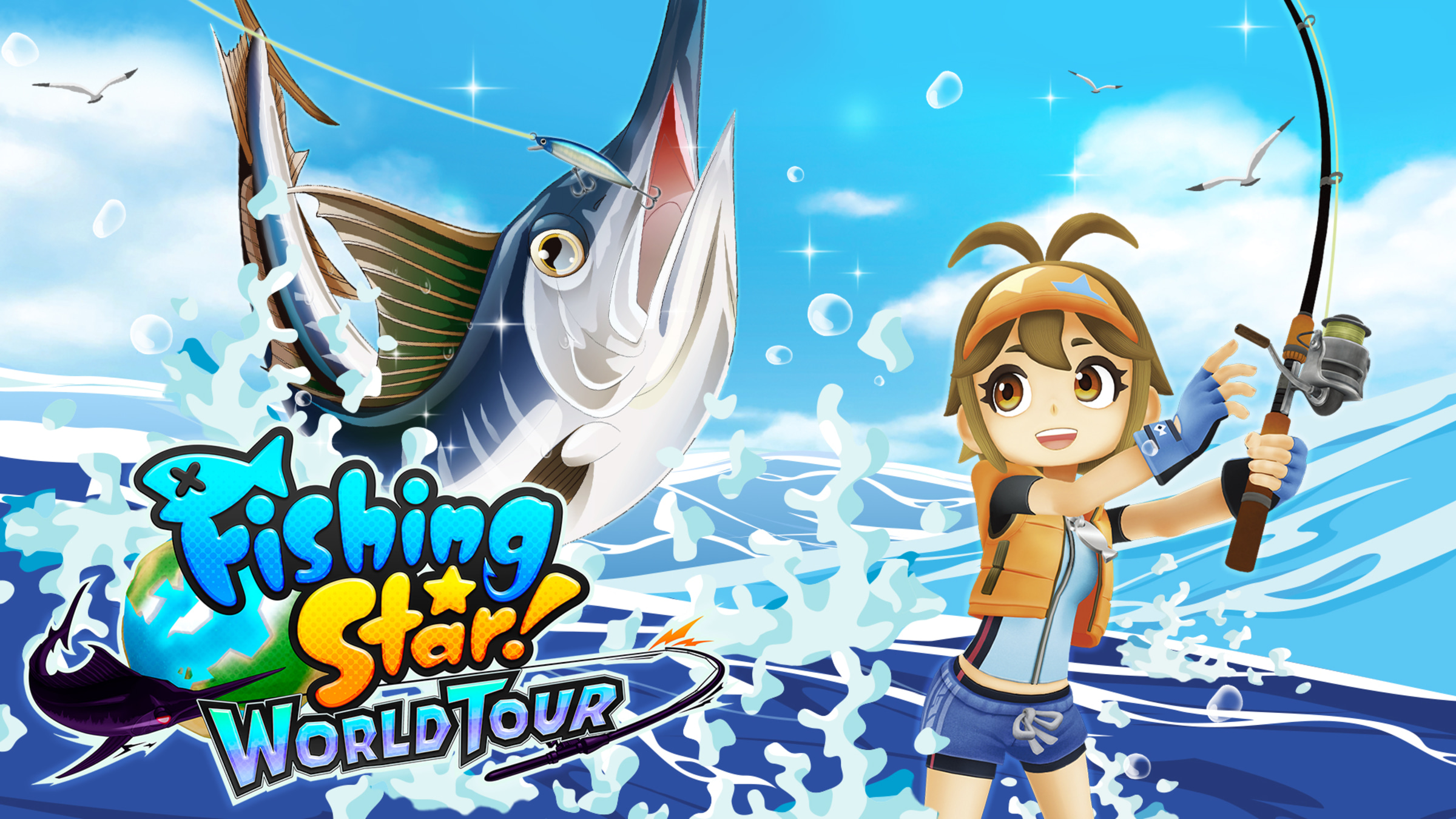 Fishing Star World Tour title screen for Nintendo Switch