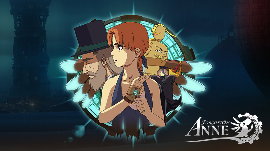 Forgotton Anne title screen for Nintendo Switch