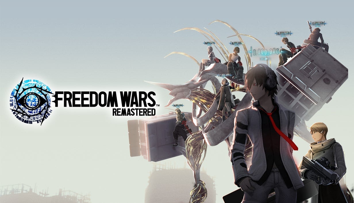 Freedom Wars Remastered title screen for Nintendo Switch