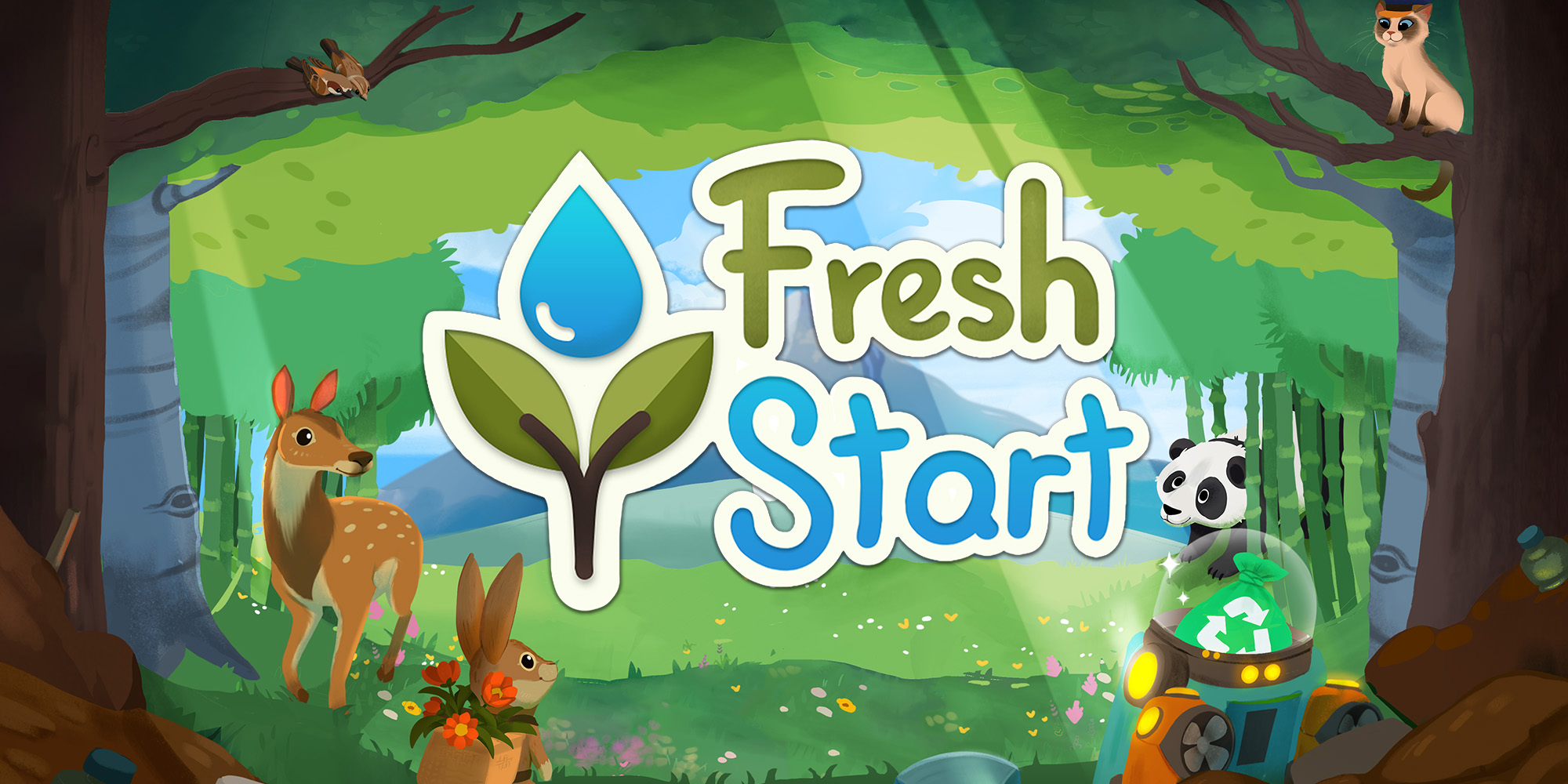 Fresh Start title screen for Nintendo Switch