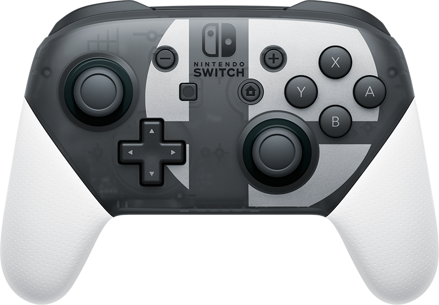 Gamecube Controller Super Smash Bros Ultimate Edition title screen for Nintendo Switch