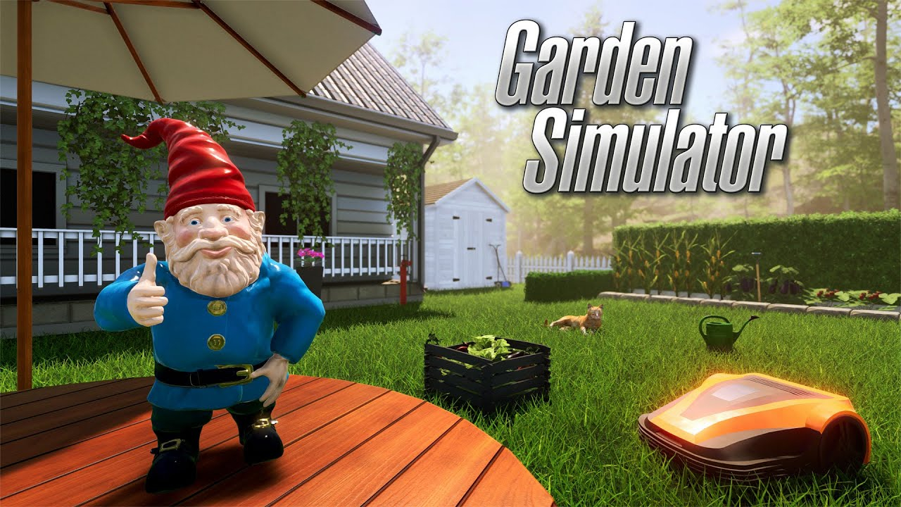 Garden Simulator title screen for Nintendo Switch