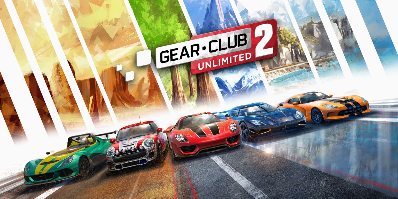 Gear Club Unlimited 2 title screen for Nintendo Switch