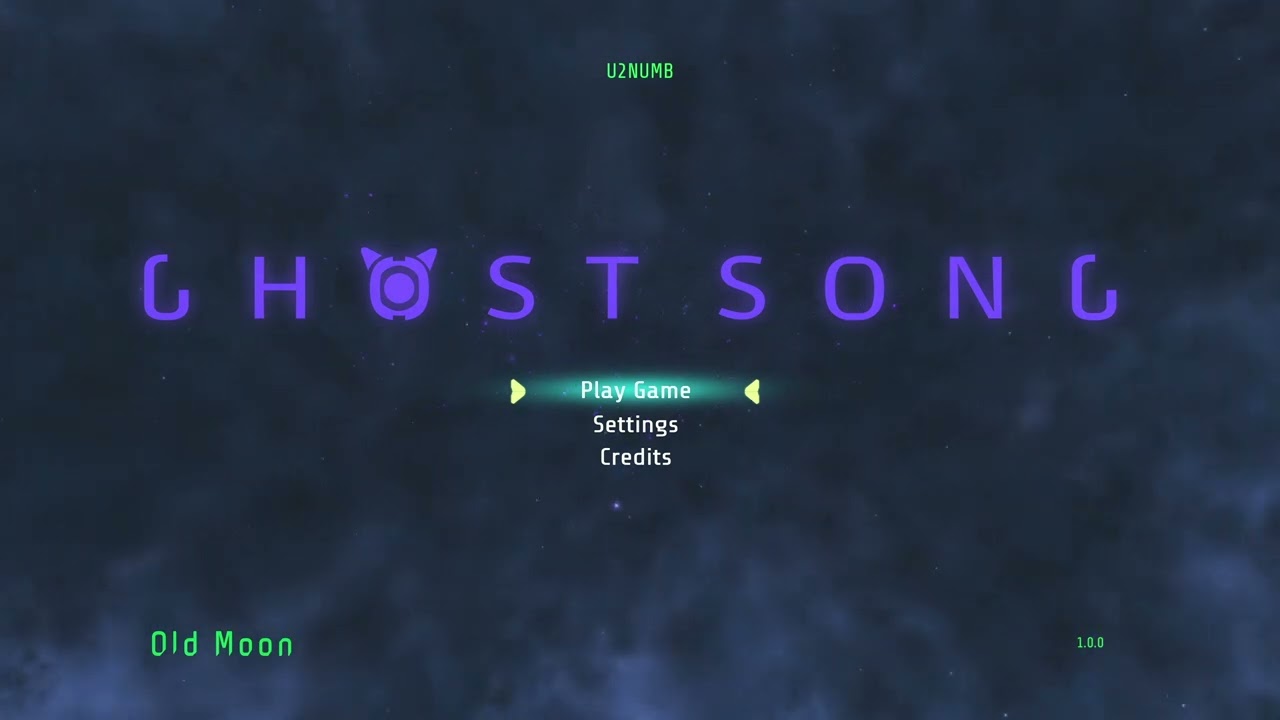 Ghost Song title screen for Nintendo Switch