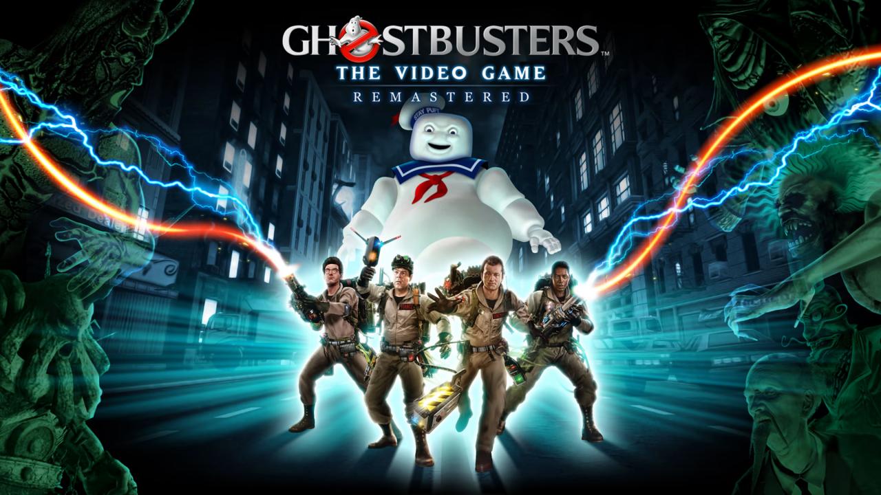 Ghostbusters: The Video Game Remastered title screen for Nintendo Switch