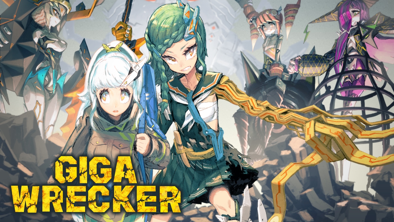 Giga Wrecker ALT title screen for Nintendo Switch