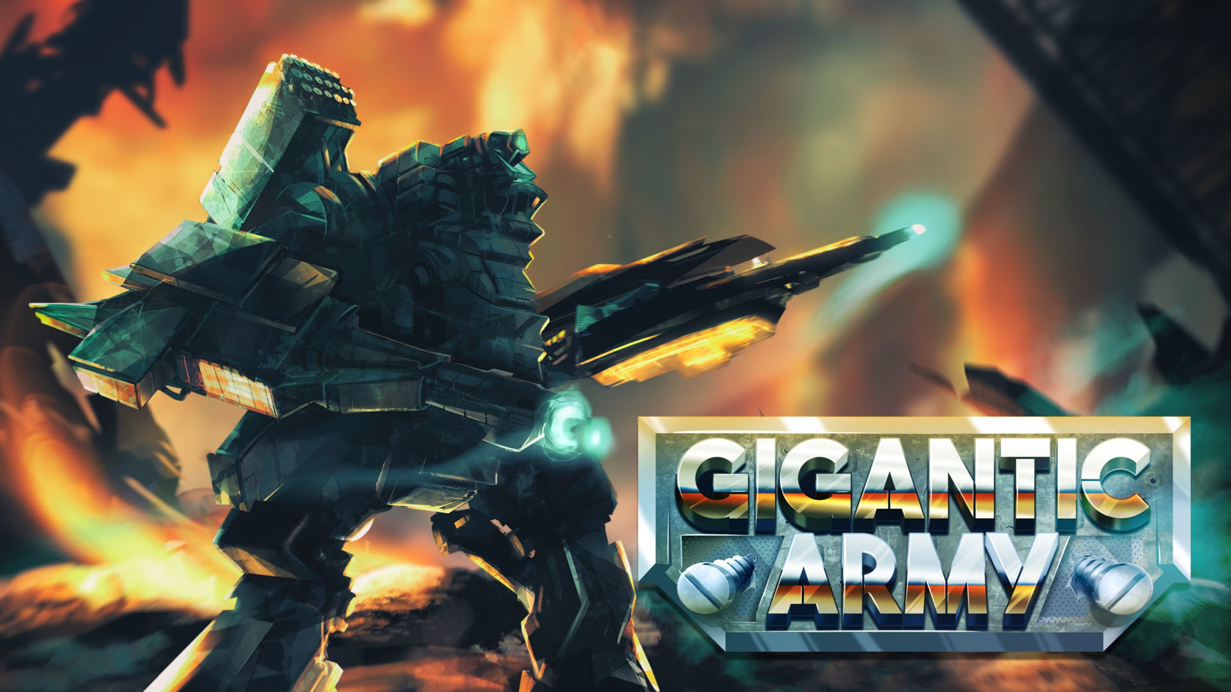 Gigantic Army title screen for Nintendo Switch