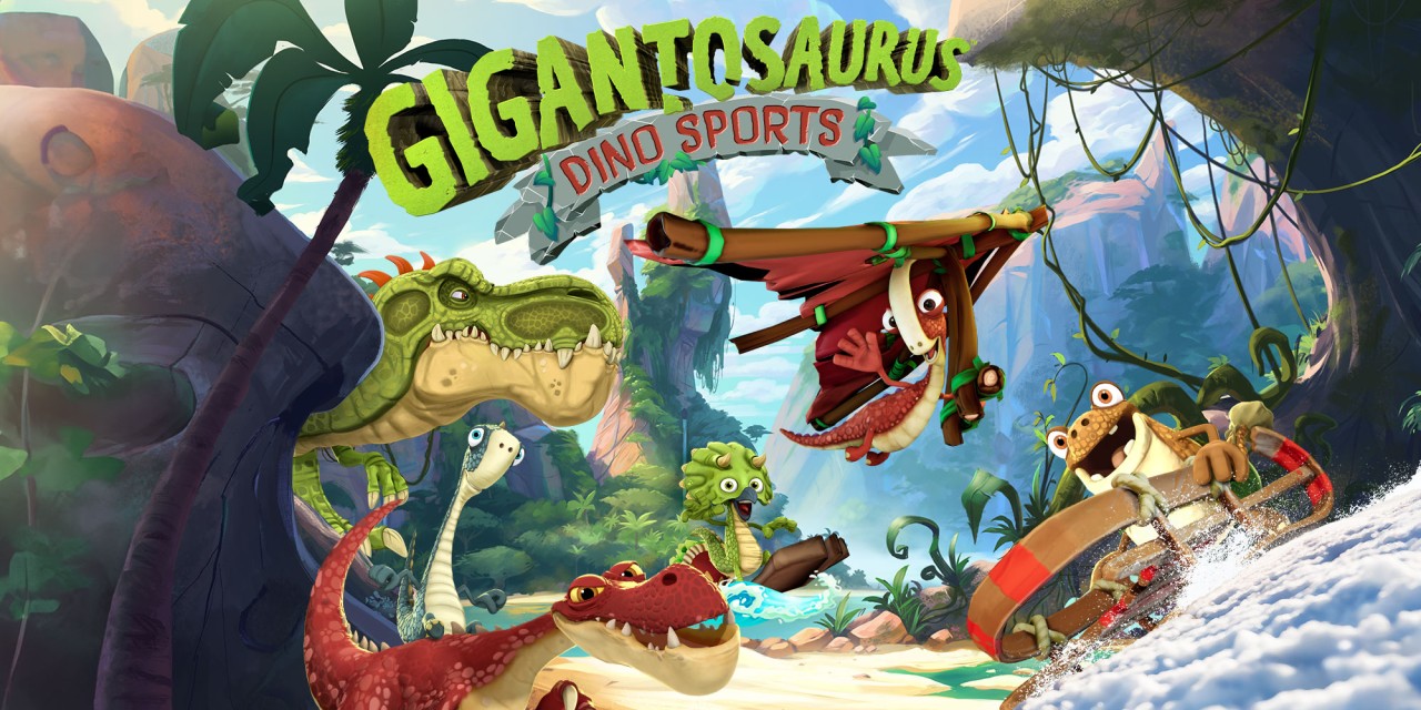 Gigantosaurus: Dino Sports title screen for Nintendo Switch