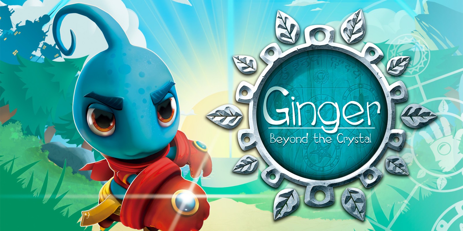 Ginger Beyond the Crystal title screen for Nintendo Switch
