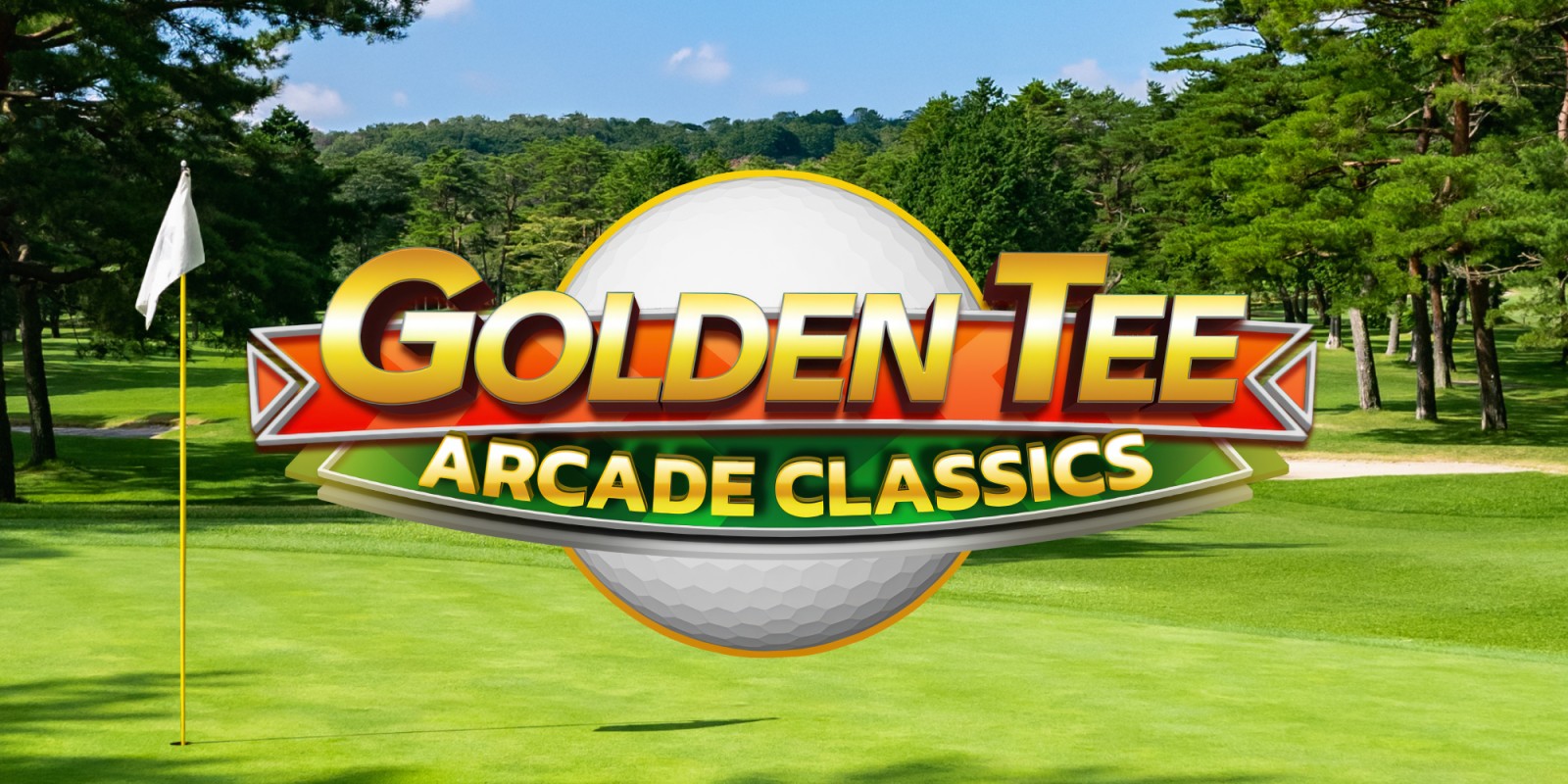 Golden Tee Arcade Classics title screen for Nintendo Switch