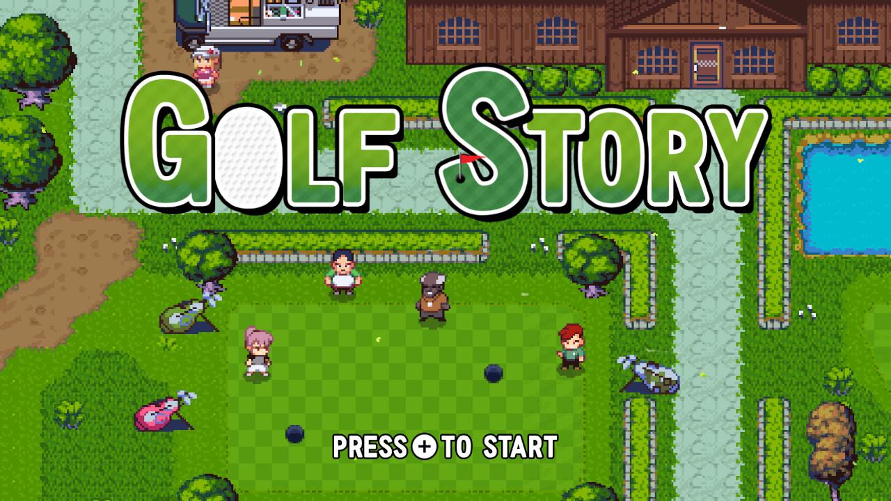 Golf Story title screen for Nintendo Switch