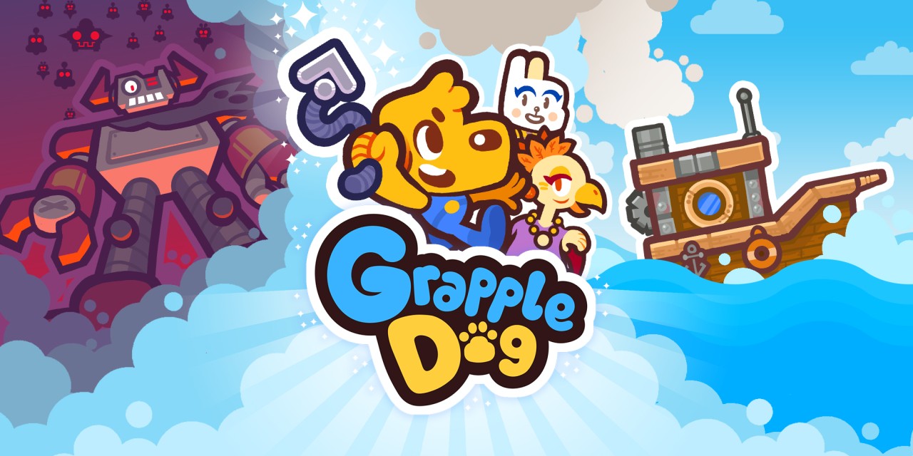 Grapple Dog title screen for Nintendo Switch