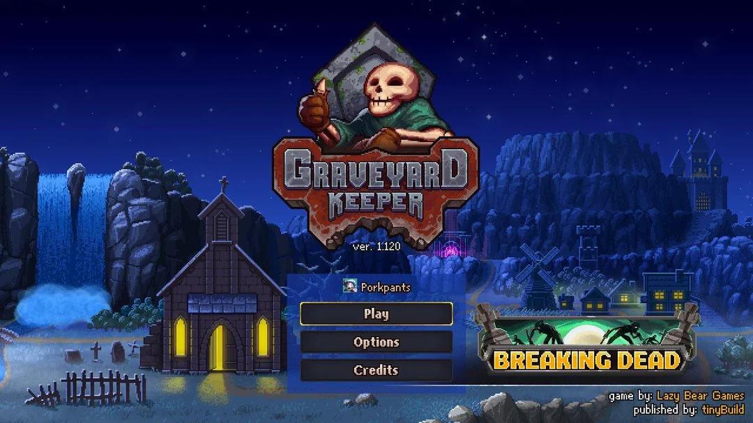 Graveyard Keeper: Undead Edition title screen for Nintendo Switch