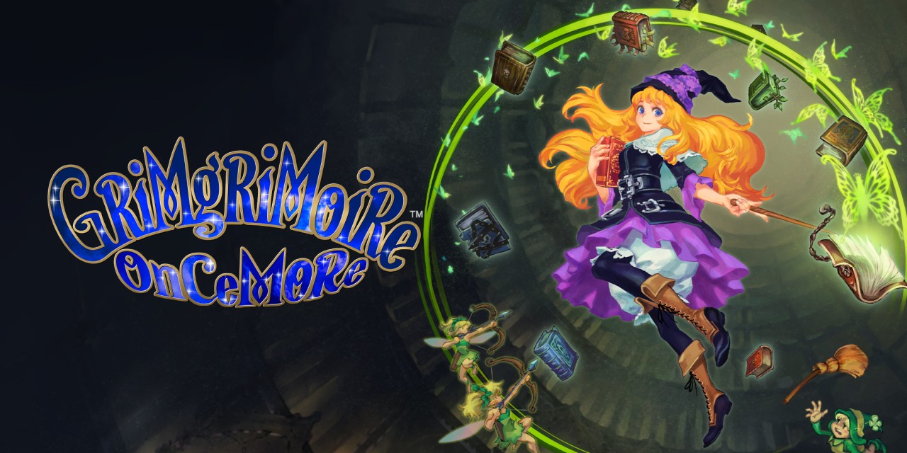 GrimGrimoire Once More title screen for Nintendo Switch
