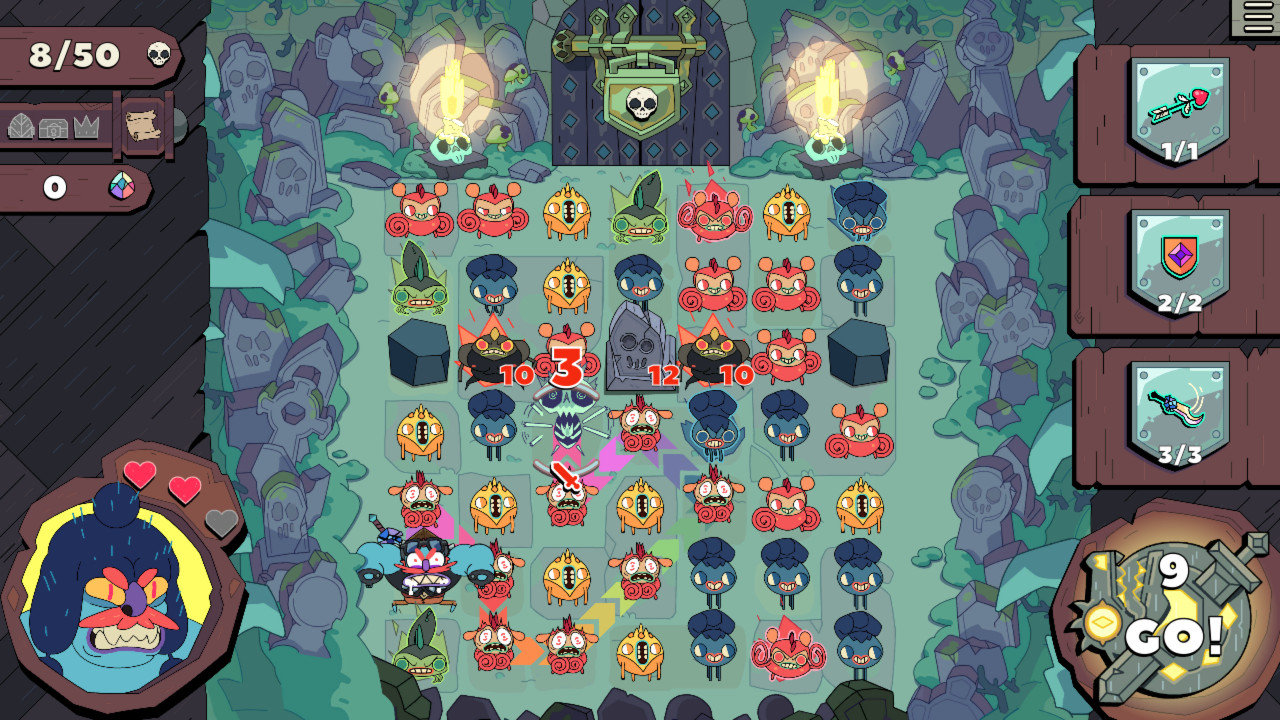 Grindstone title screen for Nintendo Switch