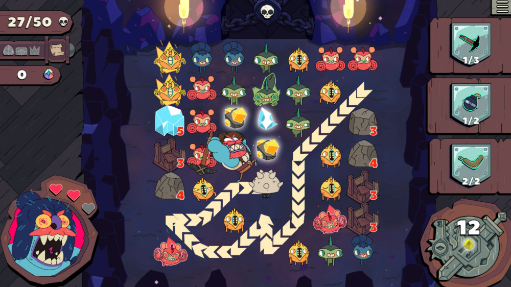 Grindstone [iam8bit] title screen for Nintendo Switch