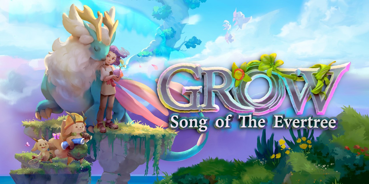 Grow: Song of the Evertree title screen for Nintendo Switch