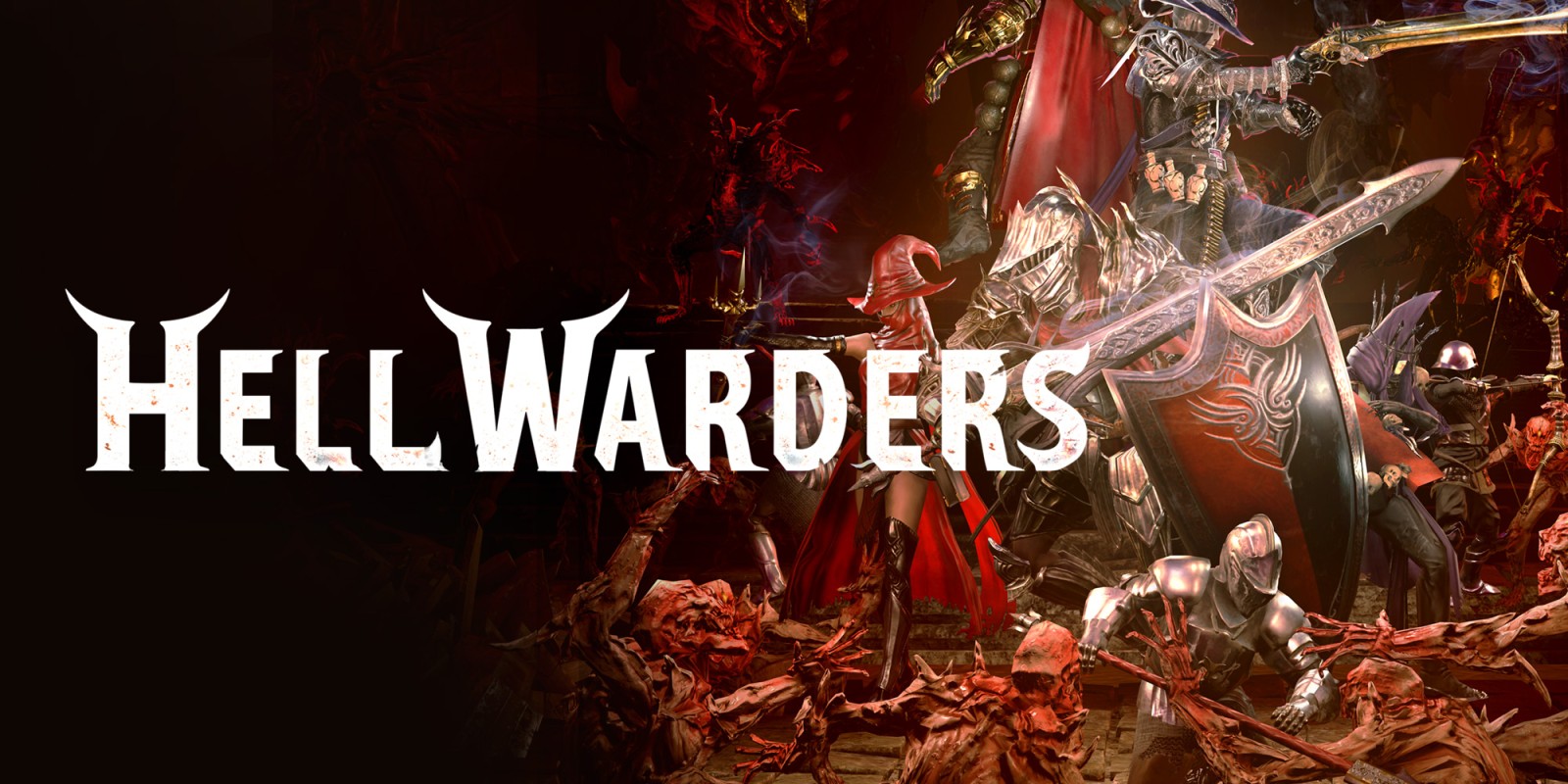 Hell warders title screen for Nintendo Switch