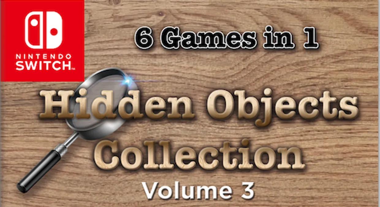 Hidden Objects Collection Volume 3 title screen for Nintendo Switch