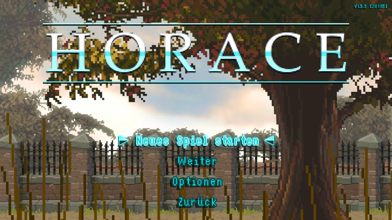 Horace title screen for Nintendo Switch
