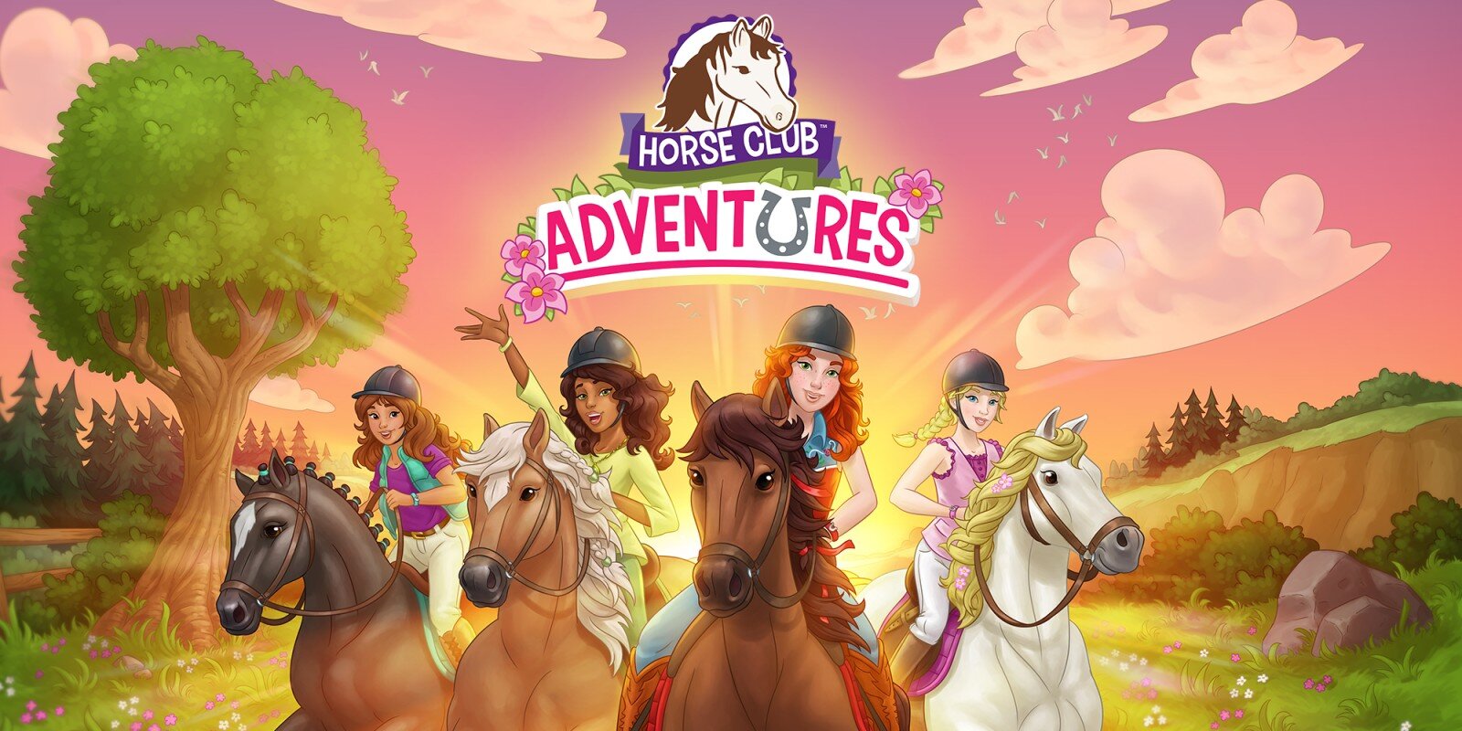 Horse Club Adventures title screen for Nintendo Switch