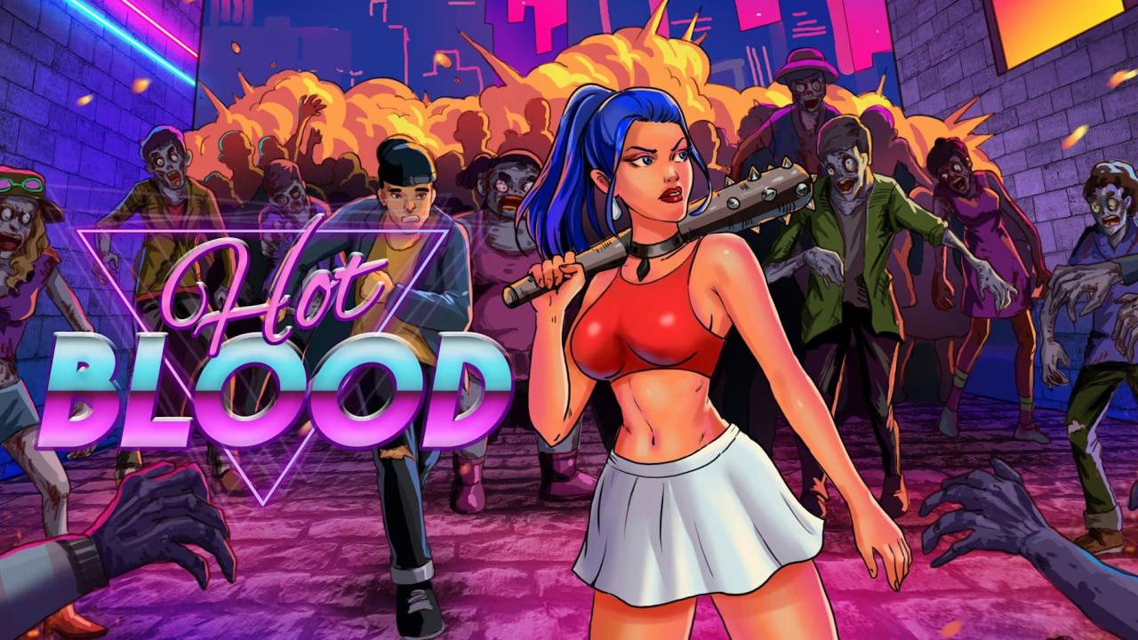 Hot Blood title screen for Nintendo Switch