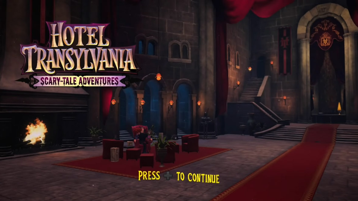 Hotel Transylvania: Scary-Tale Adventures title screen for Nintendo Switch