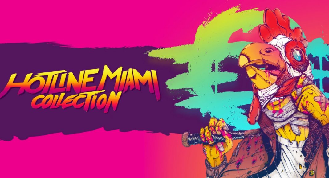 Hotline Miami Collection title screen for Nintendo Switch