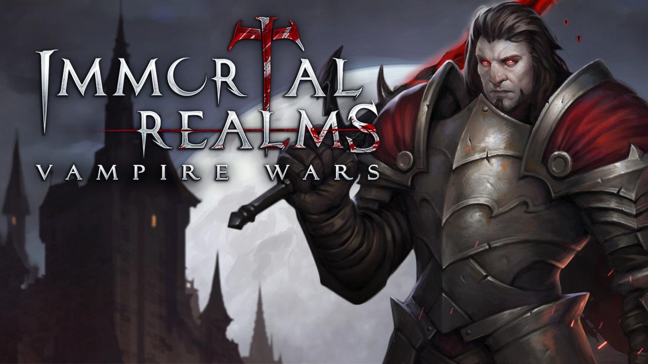 Immortal Realms: Vampire Wars title screen for Nintendo Switch