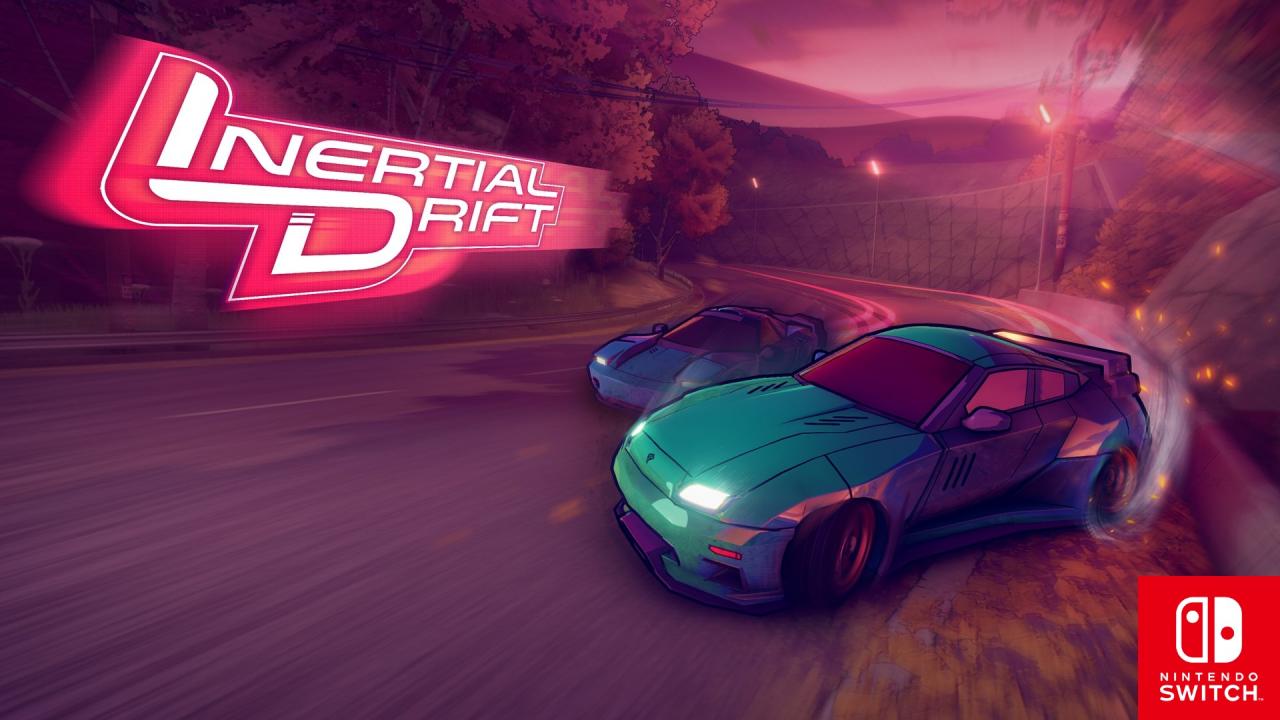 Inertial Drift title screen for Nintendo Switch