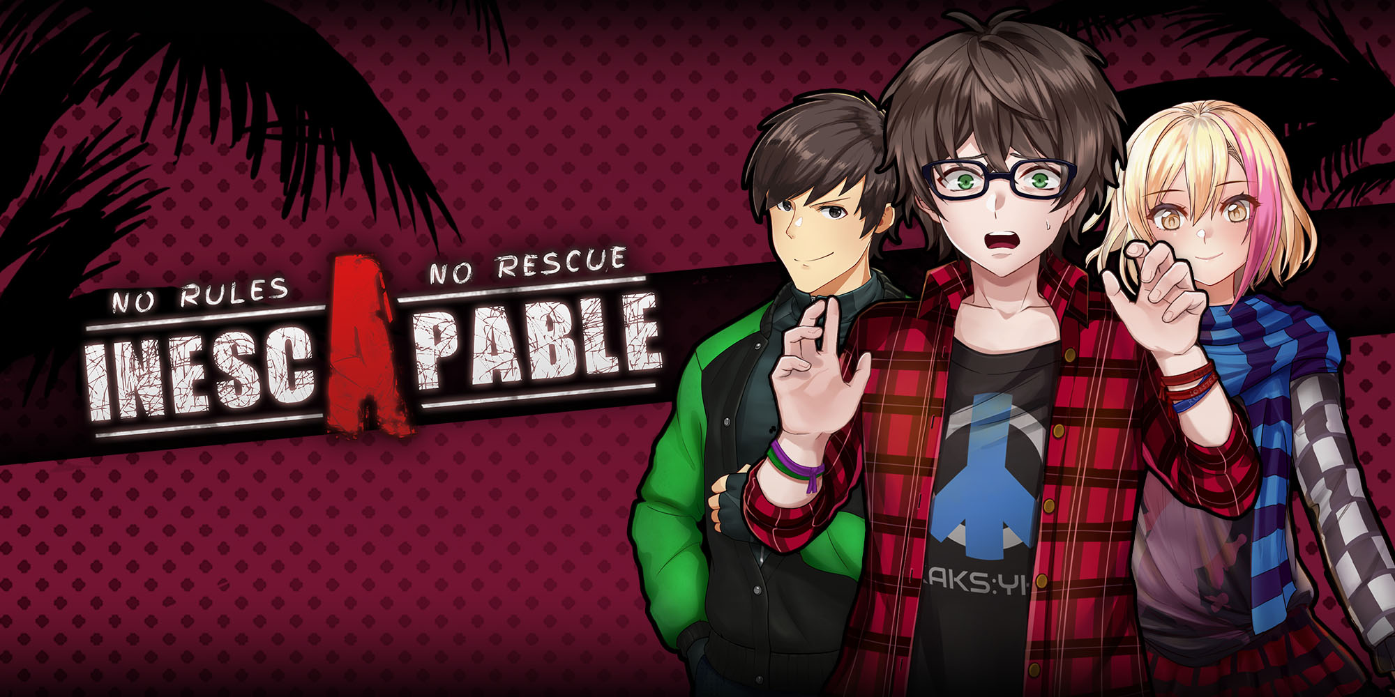 Inescapable: No Rules, No Rescue title screen for Nintendo Switch